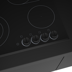 ATALA 60cm 4 zone Knob Control Ceramic Cooktop