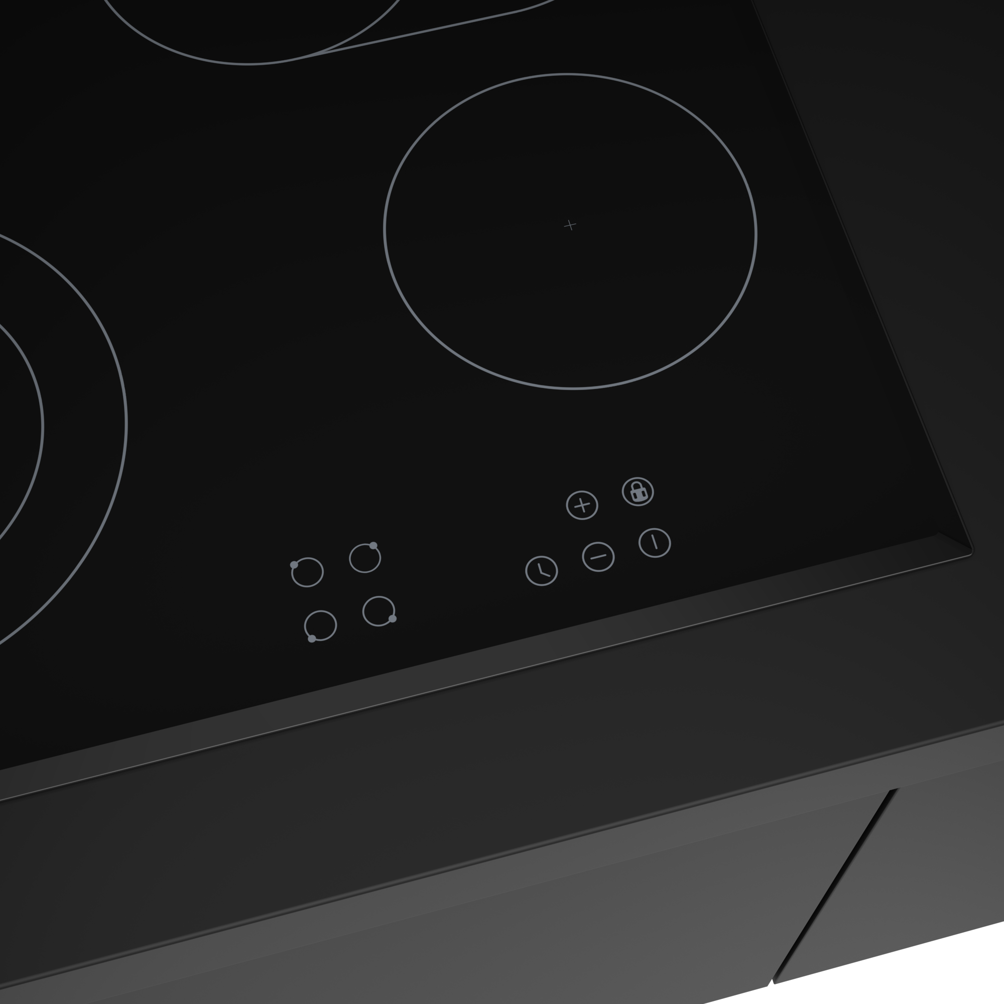 ATALA 60cm 4 zone Touch Control Ceramic Cooktop