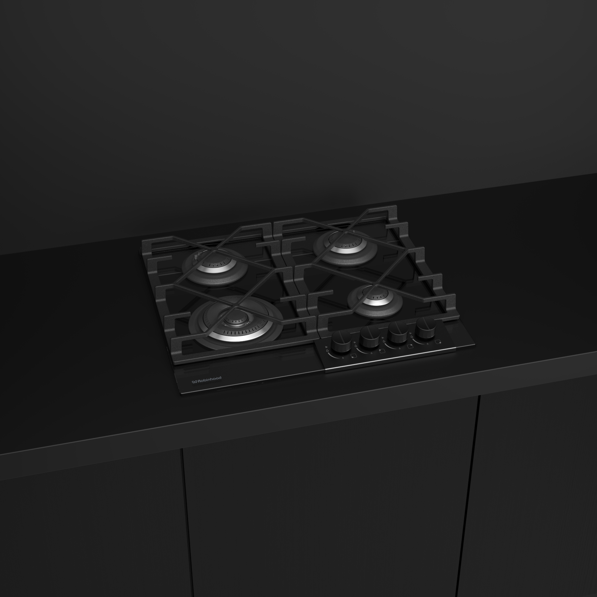 ATALA 60cm 4 Burner Gas Cooktop Knob Control