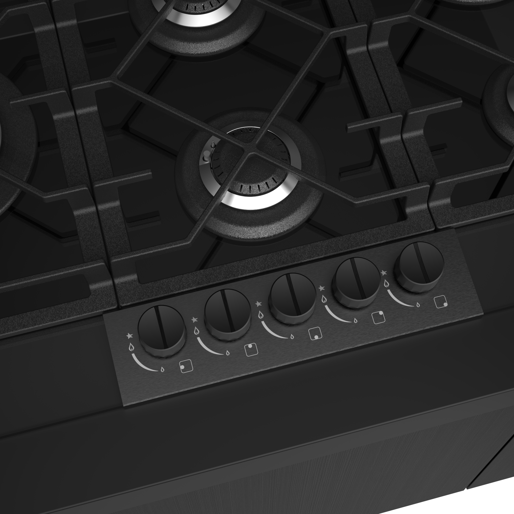 ATALA 90cm 5 Burner Gas Cooktop Knob Control