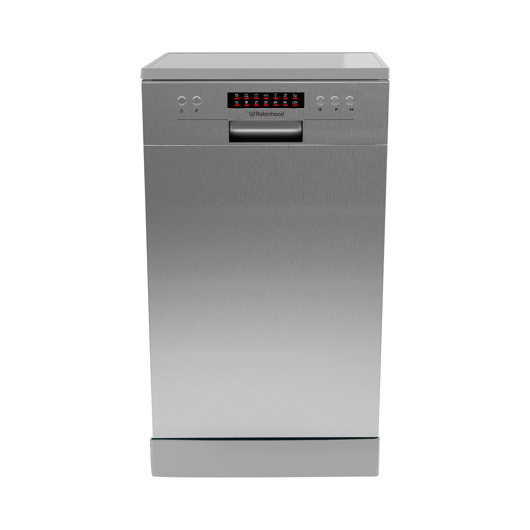 45CM Freestanding Dishwasher Painted Silver