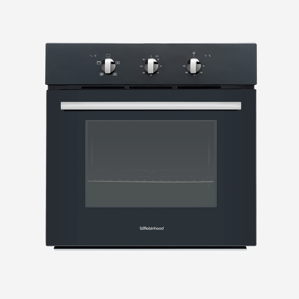 5 Function Built In Oven Black