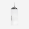 Slim Sized Tub with Rear Console and S/S Gooseneck Tap