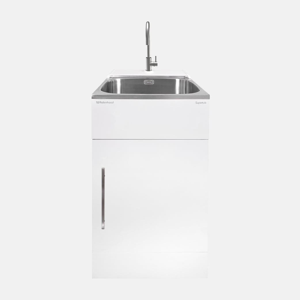 Standard Sized Tub with Rear Console and S/S Gooseneck Tap