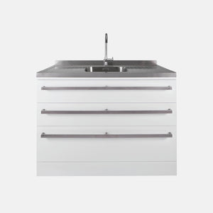 Workstation with Triple Storage Drawers