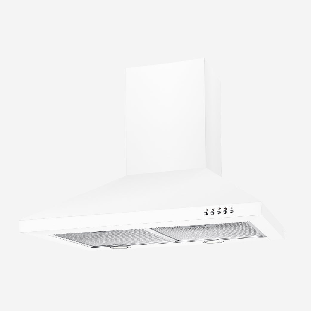 White rangehood 600mm deals